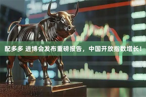 配多多 进博会发布重磅报告，中国开放指数增长！